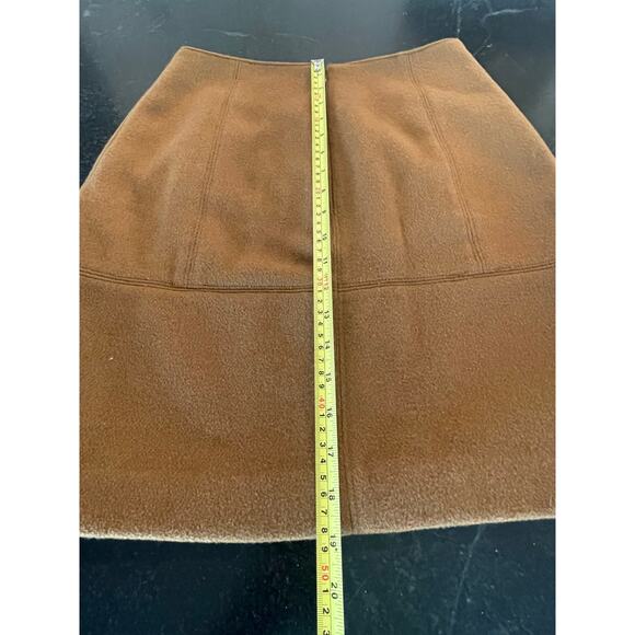 Ann Taylor LOFT Camel Tan wool A line skirt 2 - Picture 9 of 9